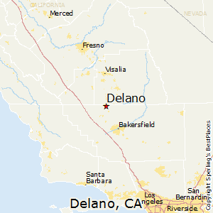 Delano,California Map