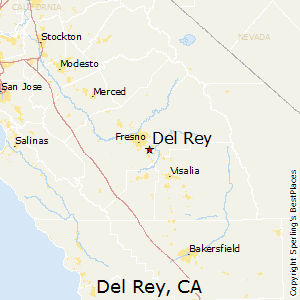 Del_Rey,California Map