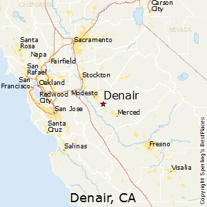Denair,California Map