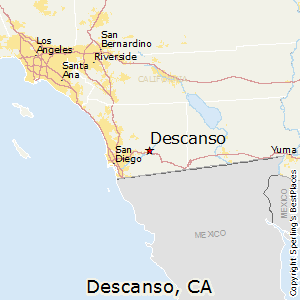 Descanso,California Map