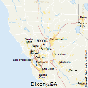 Dixon,California Map
