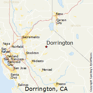 Dorrington,California Map