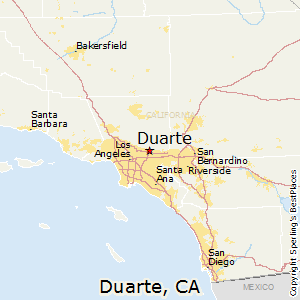 Duarte,California Map