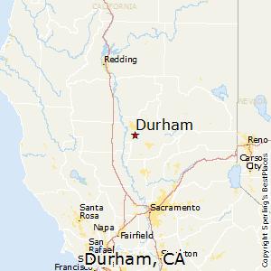 Durham,California Map