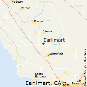 Earlimart,California Map