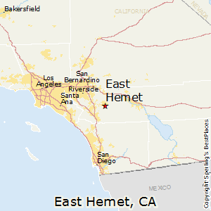 East_Hemet,California Map