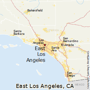 East_Los_Angeles,California Map