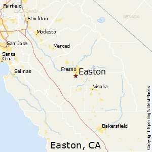 Easton,California Map