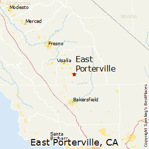 East_Porterville,California Map