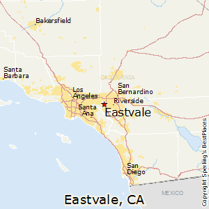Eastvale,California Map