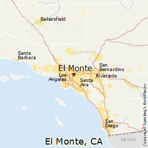 El_Monte,California Map