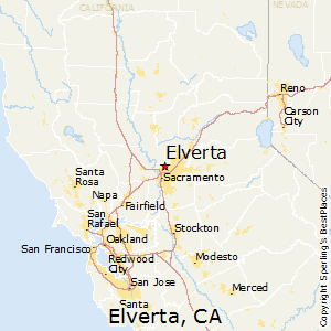 Elverta,California Map