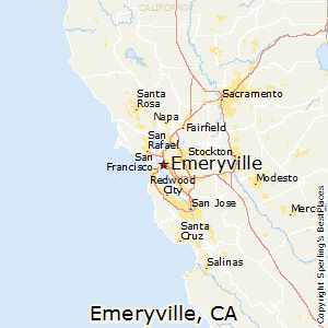 Emeryville,California Map