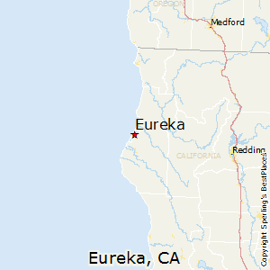 Eureka,California Map
