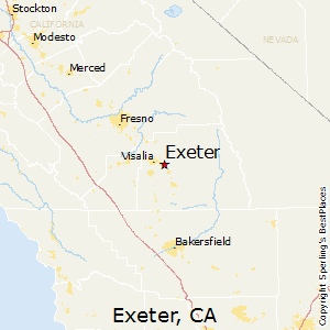 Exeter,California Map