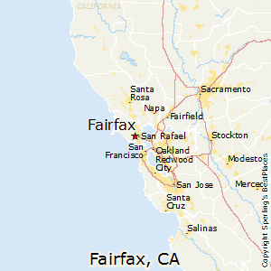 Fairfax,California Map