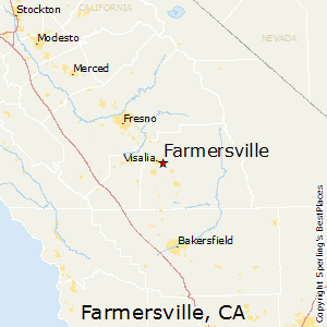 Farmersville,California Map
