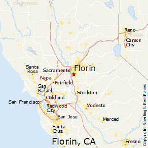 Florin,California Map