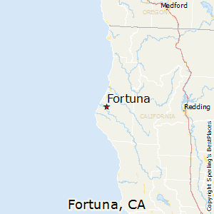 Fortuna,California Map