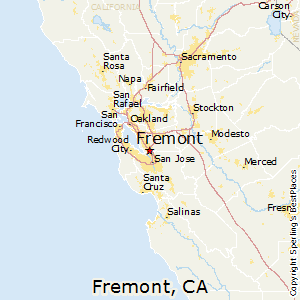 Fremont,California Map