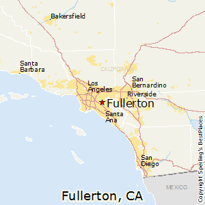 Fullerton,California Map