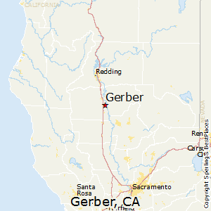 Gerber,California Map