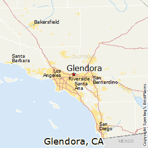 Glendora,California Map
