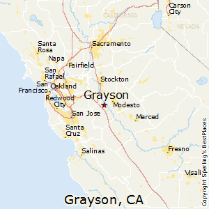 Grayson,California Map