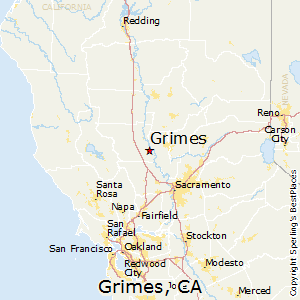 Grimes,California Map