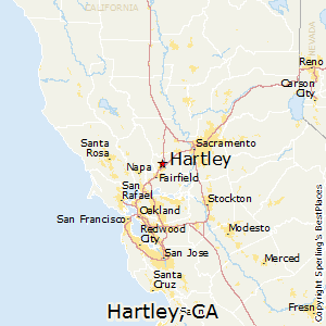 Hartley,California Map