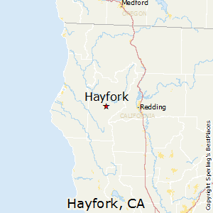Hayfork,California Map
