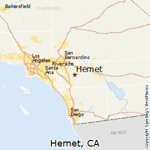 Hemet,California Map