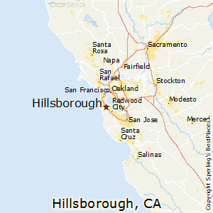 Hillsborough,California Map