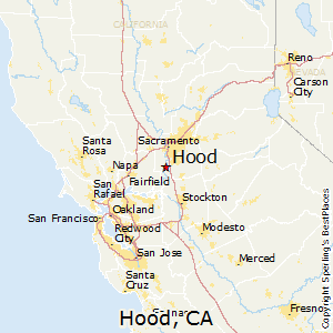 Hood,California Map
