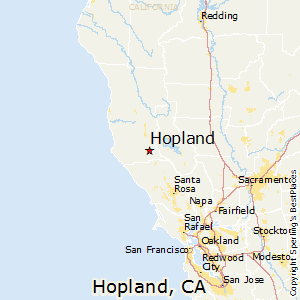 Hopland,California Map