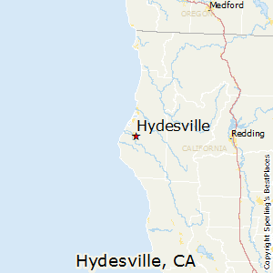 Hydesville,California Map