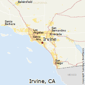 Irvine,California Map