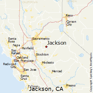 Jackson,California Map