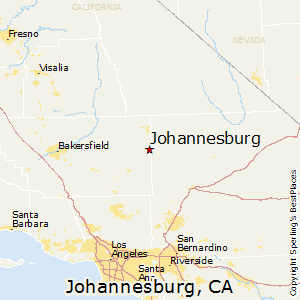 Johannesburg,California Map