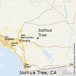 joshua tree california map Joshua Tree California Economy