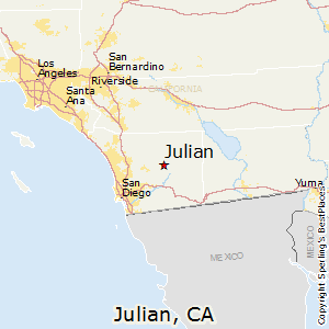 Julian,California Map