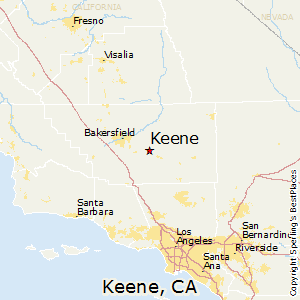 Keene,California Map