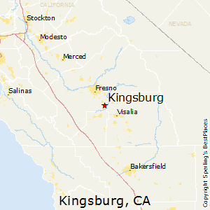 Kingsburg,California Map