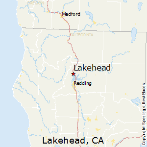 Lakehead,California Map