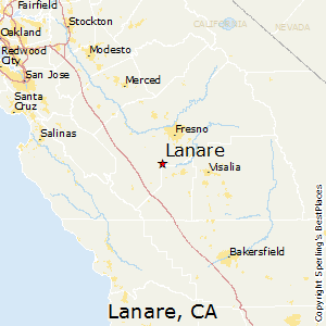 Lanare,California Map