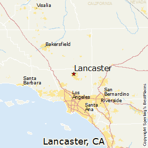 Lancaster,California Map
