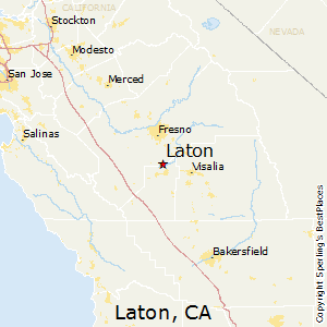 Laton,California Map