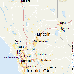 Lincoln,California Map
