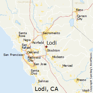 Lodi,California Map