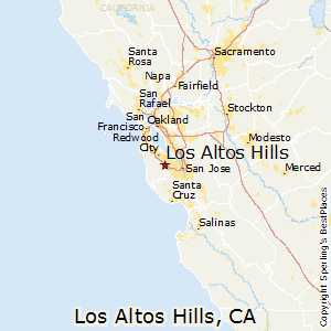 Los_Altos_Hills,California Map